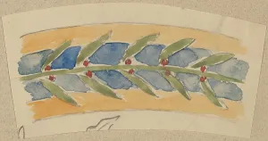 Pearce Charles Sprague Prints: Study for a Border Design, 1890/1897. Creator: Charles Sprague Pearce