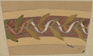 Pearce Charles Sprague Prints: Study for a Border Design, 1890/1897. Creator: Charles Sprague Pearce