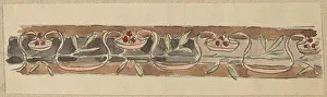 Pearce Charles Sprague Prints: Study for a Border Design, 1890/1897. Creator: Charles Sprague Pearce