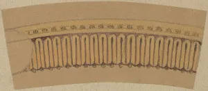 Pearce Charles Sprague Prints: Study for a Border Design, 1890/1897. Creator: Charles Sprague Pearce