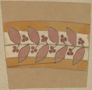 Pearce Charles Sprague Prints: Study for a Border Design, 1890/1897. Creator: Charles Sprague Pearce