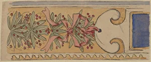 Pearce Charles Sprague Prints: Study for a Border Design, 1890/1897. Creator: Charles Sprague Pearce
