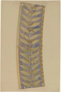 Pearce Charles Sprague Prints: Study for a Border Design, 1890/1897. Creator: Charles Sprague Pearce