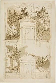 Rooftop Gallery: Study, c. 1719. Creator: Sir James Thornhill