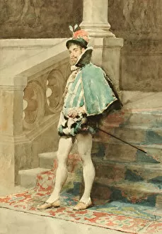 Study of a Courtier, 1877. Creator: Carlo Randanini