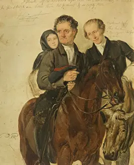 Oil On Board Prints: Study for 'Covenanters Preaching', c1830. Creator: George Harvey