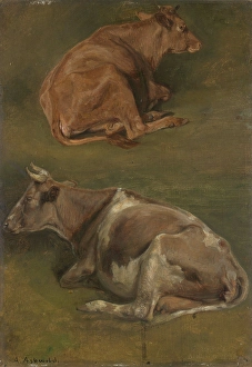 Anders Askevold Prints: Study of Cows, 1861. Creator: Anders Monsen Askevold