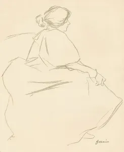 A Study In Crayon, c1872-1898, (1898). Artist: Jean Louis Forain A Study In Crayon, c1872-1898, (1898). Artist: Jean Louis Forain