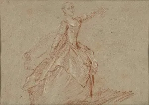 Study for The Dance Between the Pavilion and the Fountain, c. 1732. Creator: Nicolas Lancret