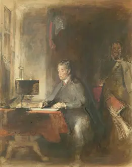 The Iron Duke Prints: Study for The Duke of Wellington writing Dispatches