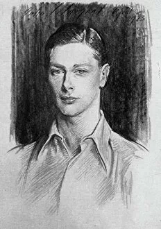 George Vi Gallery: Study of the Duke of York, 1923. Artist: John Singer Sargent