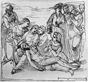 Burying Prints: Study for The Entombment, 1913. Artist: Raphael