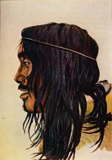 Inuit Prints: Study of an Eskimo, c1917, (1928). Artist: Knud Johan Victor Rasmussen