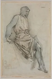 Study for the Failure of Gawain from the Holy Grail Tapestries, 1893. Creator: Edward Burne-Jones