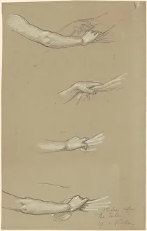Elihu Veder Prints: Study for The Fates Gathering in the Stars, c. 1884-1887