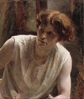 Androgyny Prints: Study of a Female Model;, 1879-1882. Creator: Bertha Wegmann