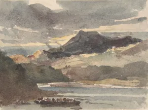 North Wales Prints: Study for The Ferry, after 1829. Creator: Peter de Wint