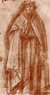 Bartolommeo Prints: Study for the figure of an apostle, 1913. Artist: Fra Bartolomeo