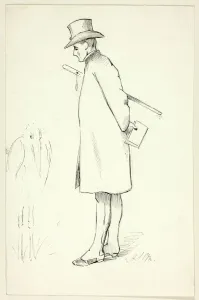 Marks Henry Stacey Prints: Study for Figure in Episcopal Visitation, n. d. Creator: Henry Stacy Marks