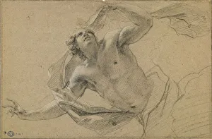 Study for the figure of Zephyr, c1639. Creator: Vouet; Simon (1590-1649)