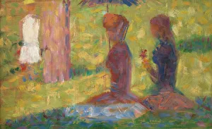 Georges Pierre Seurat Prints: Study of Figures for La Grande Jatte, 1884 / 1885