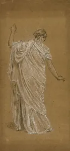 Looking Down Prints: Study for A Garden, c. 1869. Creator: Albert Joseph Moore