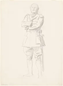 Sargent John Singer Prints: Study of General Louis Botha for General Officers of World War I, 1920-1922