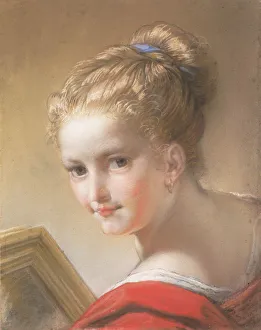 Study of a Girl in Red, 1717. Creator: Benedetto Luti
