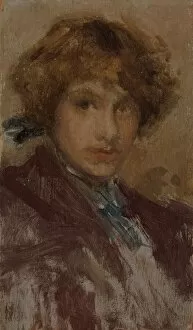 Study of a Girl's Head and Shoulders, 1896 / 97. Creator: James Abbott McNeill Whistler