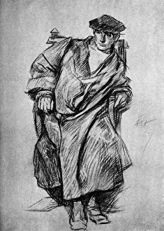 Edwin Austin Prints: Study for Gown, Court of Henry VIII, 1899