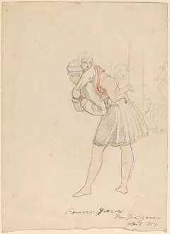 Benozzo Gozzoli Gallery: Study after Gozzoli, 1858. Creator: Elihu Vedder