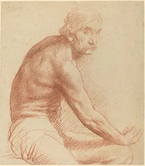 Legros Alphonse Prints: Study of a Greek. Creator: Alphonse Legros
