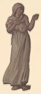 Study for Greek Girls Bathing, c. 1872. Creator: Elihu Vedder