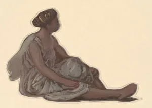 Study for Greek Girls Bathing, c. 1872. Creator: Elihu Vedder