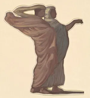 Study for Greek Girls Bathing, c. 1872. Creator: Elihu Vedder