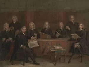 Hogarth William Collection: Study for a Group Portrait, between 1729 and 1730. Creator: Joseph Highmore