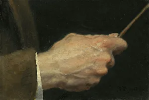 Baton Prints: Study of a Hand, late 19th-early 20th century. Creator: Robert Thegerstrom