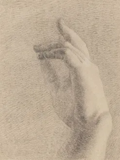 Haydon Benjamin Prints: Study of a Hand [recto]. Creator: Benjamin Robert Haydon