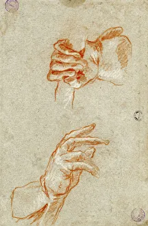 Study of Hands. Creator: Tiepolo, Giambattista (1696-1770)