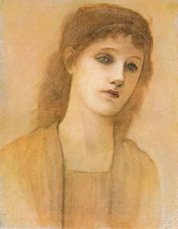Study of a Head, 1878, (1917). Artist: Sir Edward Coley Burne-Jones