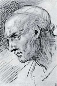 Great Masters Prints: Study of a head, 1913. Artist: Jean-Antoine Watteau