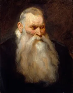 Sir Anthony Prints: Study Head of an Old Man with a White Beard, ca. 1617-20. Creator: Anthony van Dyck
