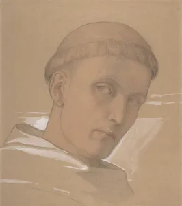 Study of the Head of St. Augustine, for the painting of the Madonna and Child..., 1846 Study of the Head of St. Augustine, for the painting of the Madonna and Child..., 1846