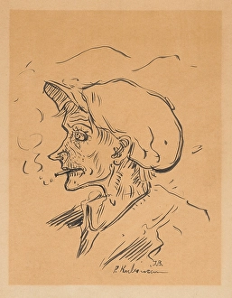 Ageing Prints: Study of a Head for At the Table, c1940. Creator: Arnold Peter Weisz-Kubincan