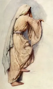 Adam And Charles Collection: Study for Holiday Dress of Syrian Women, 1902. Creator: John Fulleylove