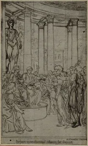 Study for an illustration in Tacitus Tibere, ou Les Six Premiers Livres des