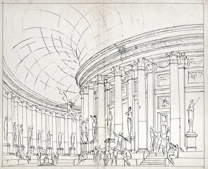 Gonzaga Prints: Study for the inaugural curtain of La Fenice