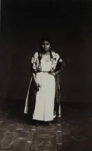 Study of Indian Girl, Mexico, c. 1864. Creator: Imprimerie d'Aubert et Cie Study of Indian Girl, Mexico, c. 1864. Creator: Imprimerie d'Aubert et Cie