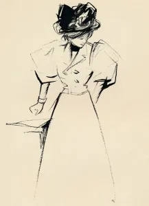 Jean Louis Prints: Study in Indian Ink by Forain, c1898. Artist: Jean Louis Forain