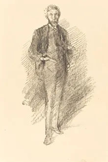 Pennell Joseph Prints: Study: Joseph Pennell, 1896. Creator: James Abbott McNeill Whistler